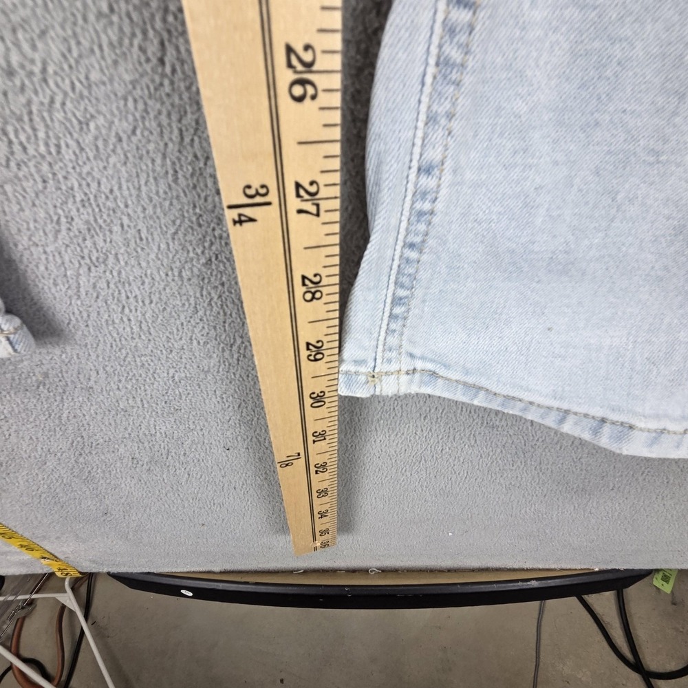 Diesel Jeans Mens 32x30 Blue Sleenker Skinny Stretch Light Wash Button Fly 009BJ - Picture 4 of 16